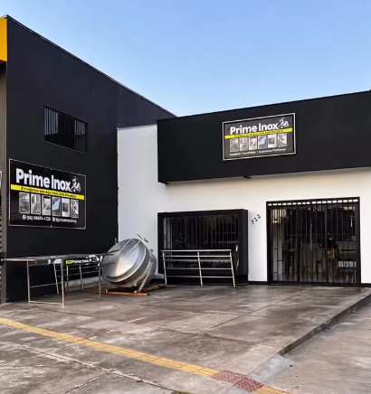 Fachada da Prime Inox Metalúrgica em Sinop - MT
