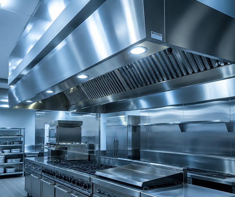 Coifas em aço inox — imagem ilustrativa